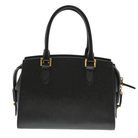 Prada Black Saffiano Shoulder 2way Bag Handbag - Picture 1 of 8